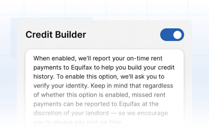 Incentives for responsible tenants
